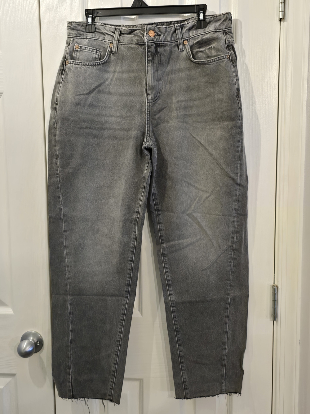 NWOT Own Denim Grey Jeans w/Raw Hem - 30x32